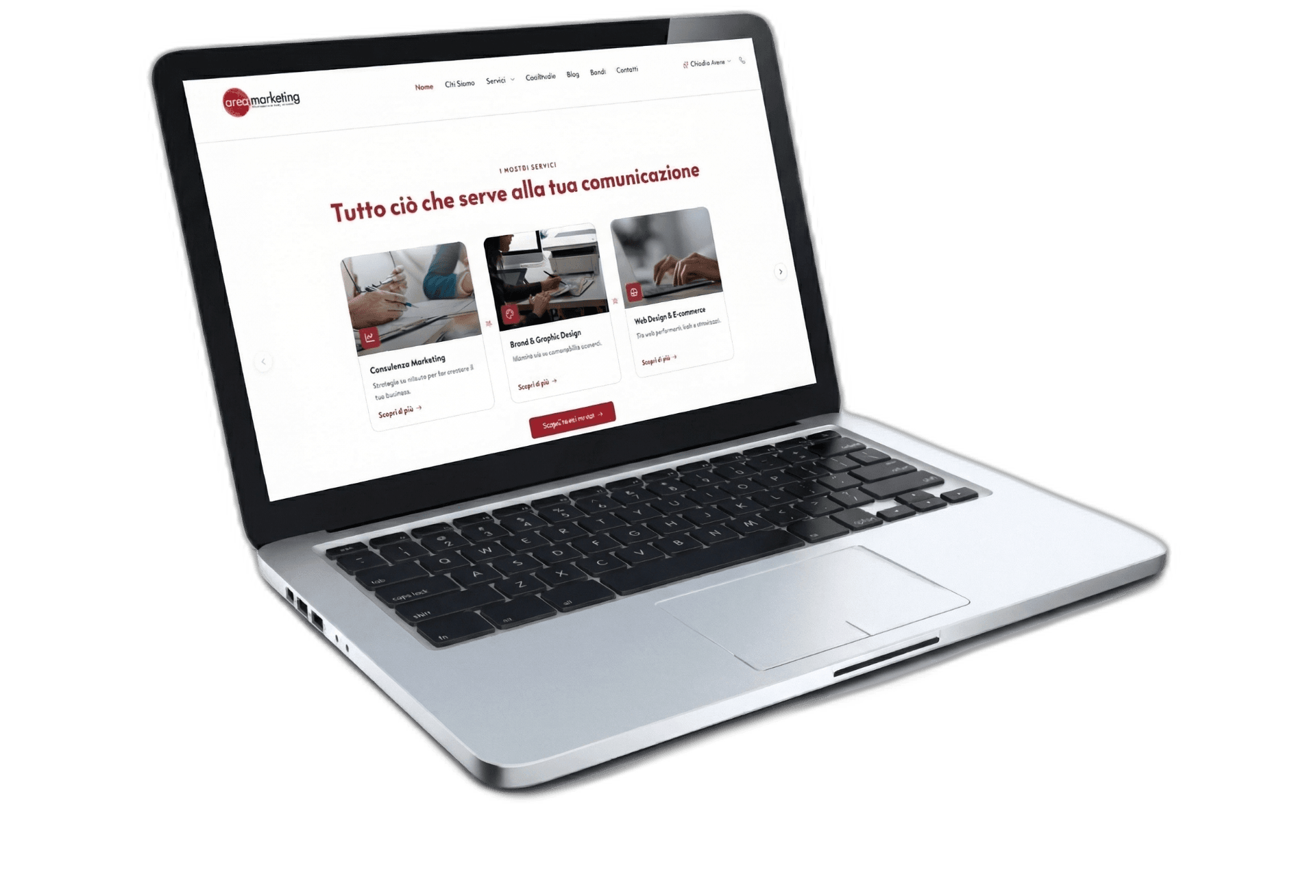 Laptop con dashboard